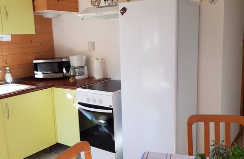 Tendon Ski Chalet | Bright ground-floor apartment in Vosges chalet overlooking the valley.