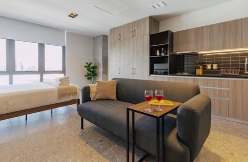 Miguel Hidalgo Apartment | BRIGHT MODERN STUDIO WITH GYM AND POOL