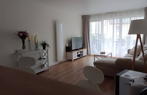 Saint-Cast-le-Guildo Apartment | Bright, renovated garden apartment facing the sea.