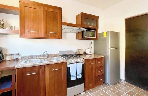 El Centenario Apartment | Bright Studio | Kitchen | AC | Steps to the Beach
