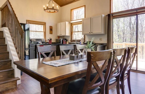 Maggie Valley Cabin | Brookhaven - Tranquil Maggie Valley Cabin with Deck & Fire Pit!