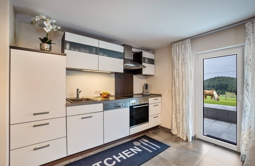 Hartenstein Apartment | Brunnerhof Country Apartment with Terrace and Shared Garden