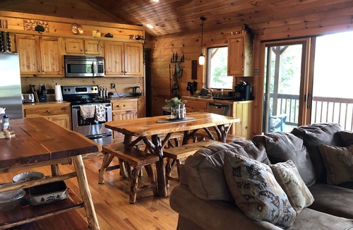 Purlear House | Buck Mountain Getaway - Stunning views, hot tub, fireplace. Nearby Boone.