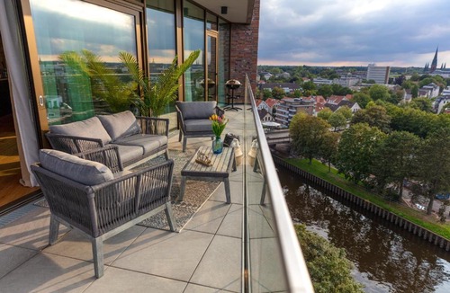 Osternburg Apartment | CABANA - TheView - Terrasse - Waterfront - kostenloser Parkplatz - WiFi
