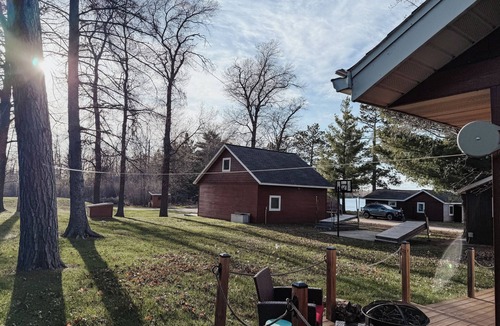 Brainerd Cabin | Cabin on private beach on a lake near Brainerd! 2 bedrooms, sleeps 7!