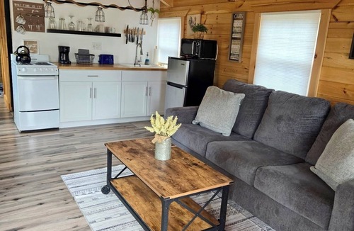 Broadalbin Cabin | Cabin with big fenced yard-firepit-walking distance to Sacandaga lake- pets ok