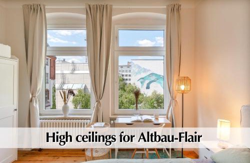 Tiergarten Apartment | Calm City Escape - 75m2 Central Berlin Altbau-Apartment, 2BR, Smart-TV, Garden