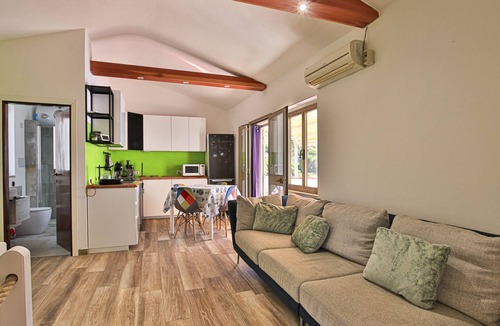 Seccheto Apartment | Camilla, a two-room apartment in Seccheto with a splendid sea view, a small balcony equipped with ch