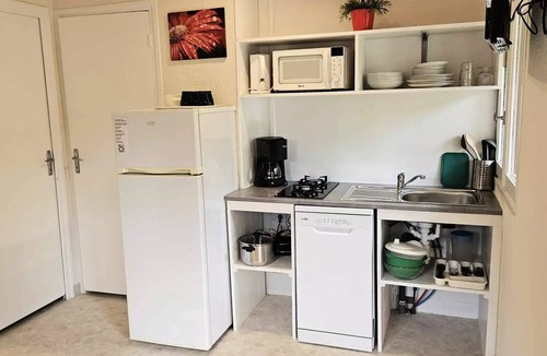 Saint-Vincent-de-Durfort Ski Chalet | Camping maeva Escapades Coeur d'Ardèche * - Eco Chalet 3 Rooms 4/6 People + TV