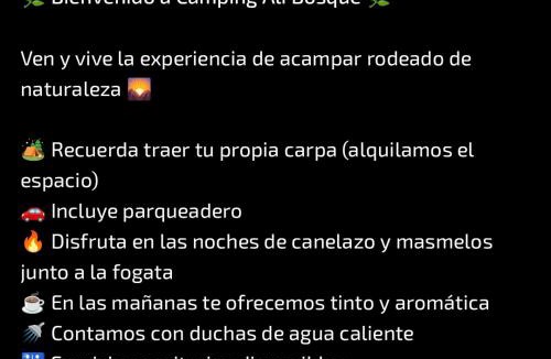 Villa de Leyva Other | Camping Ali bosque