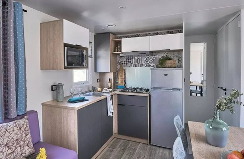 Saint-Bonnet-le-Chateau House | Camping de la Belle Etoile *** - Mobilhome Lodge Great comfort 3 bedrooms terrace 6 people