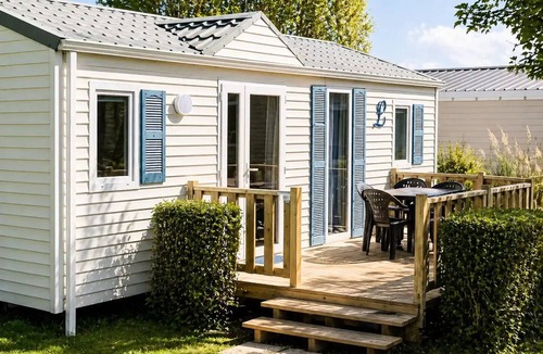 Routhiauville House | Camping de la Baie - Baie de Somme Nature - Pendé/Routhiauville * - Comfort mobile home 4 people
