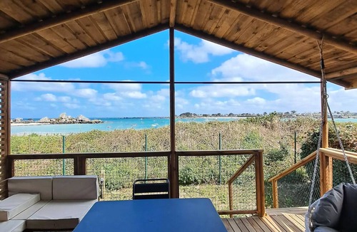 Brignogan-Plage Ski Chalet | Camping La Côte des Légendes * - Sea view chalet - 1 bedroom 2 people