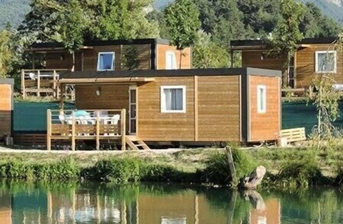 Chatillon-en-Diois House | Camping Le Lac Bleu* - Mobile home Loft Confort 4 rooms 6 people Air-conditioned