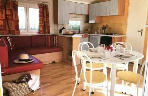 Saint-Nazaire House | Camping les Fontaines * - Mobil Home Olivier with terrace 2 bedrooms 6 people