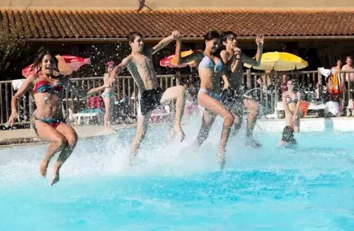 Estang Ski Chalet | Camping Les Lacs De Courtès* - Chalet Gascony 3 Rooms 4/6 People