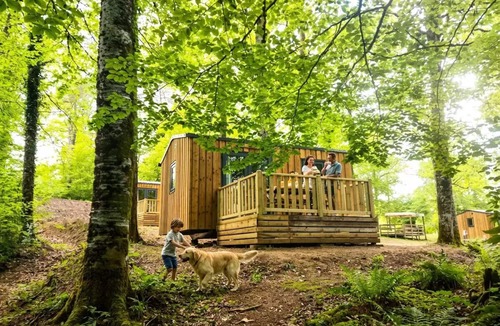 Saint-Gerons House | Camping Les Rives du lac Cantalès * - Mobile home 1 bedroom Couple 2 people