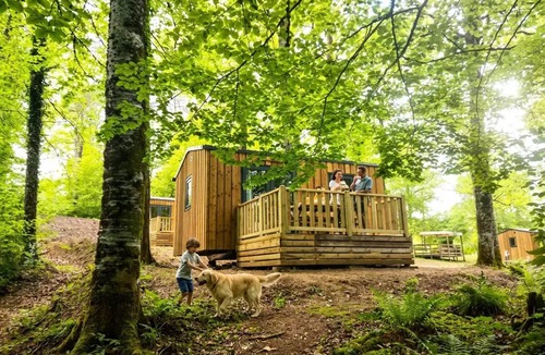 Saint-Gerons House | Camping Les Rives du lac Cantalès * - 2 bedroom mobile home Ibiza 4 people