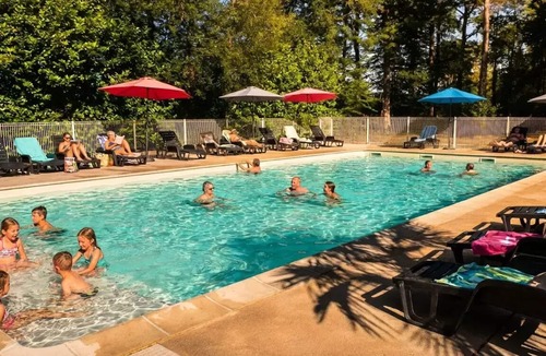 Saint-Gerons House | Camping Les Rives du lac Cantalès * - 2 bedroom mobile home Ibiza 4 people