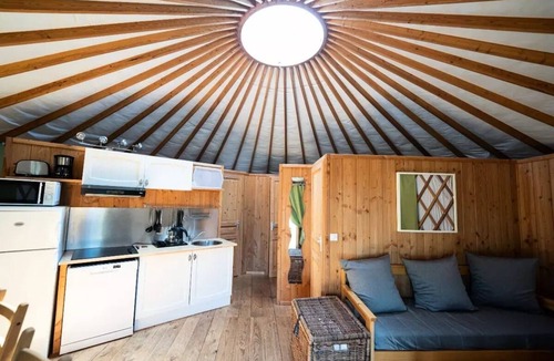 Target RV Rental | Camping maeva Escapades Domaine des Grandes Côtes * - Large Yurt 3 Rooms 6 People Air Conditioned