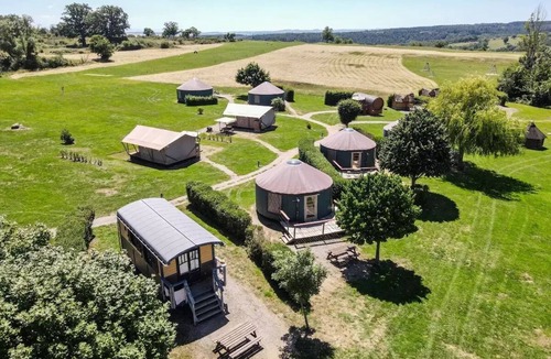 Target RV Rental | Camping maeva Escapades Domaine des Grandes Côtes * - Large Yurt 3 Rooms 6 People Air Conditioned