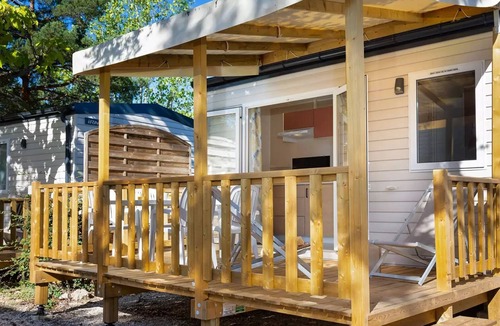 Greoux-les-Bains House | Camping Paradis La Pinède* - Mobile home Romarin 2 Rooms 2 People Air Conditioned