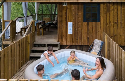 Bauduen Ski Chalet | Camping Tikayan Rives du Lac de Sainte Croix* - KENYA COTTAGE. STANDARD WITH SPA 5 people