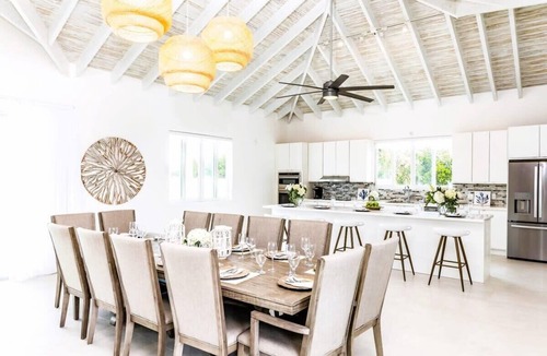 Leeward Settlement Villa | Canal Front Villa - Private Dock & Pool BBQ