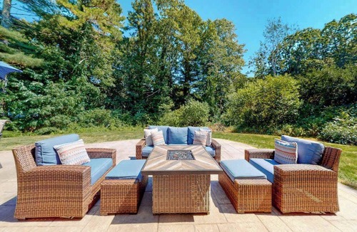 Osterville House | Cape escape with patio, grill, firepit, outdoor dining, W/D