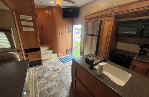 Moravia RV Rental | Cardinal Camper Getaway at Eddy's Place-Sleeps 8
