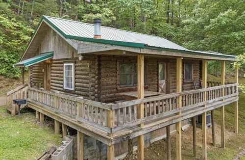 Ellijay Cabin | Carters Lakeside Log Cabin #1. Located in Carters Lake Marina, with boat slip !