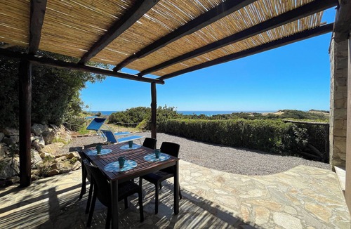 Chia Villa | Casa Bithia, WOW effect, a patio one step away from the sea, dunes and greenery