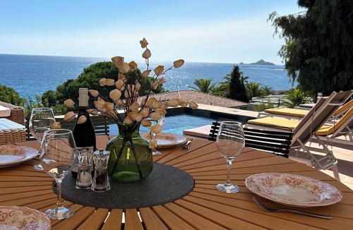 Ajaccio House | Casa Raphael: Stunning view of the Sanguinaires Islands with a pool, 5 minutes from the beaches