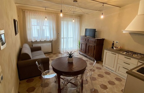 Monforte d'Alba House | Cascina Bricco San Pietro, accommodation with room, living room/kitchen,Finnish sauna