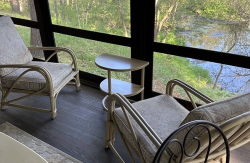 Baldwin House | Casual cozy Baldwin River 3 Bedroom Cabin. Fish on site, ATV, Canoe nearby.