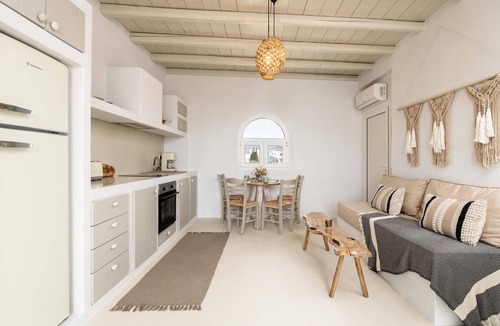 Aliki Apartment | Cavos Paros Boho Rooftop Apt: Sea Views, Yoga Deck