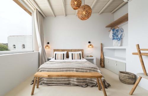 Aliki Apartment | Cavos Paros Rooftop Boho-Chic Design & Sea Views