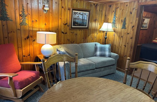 Iron River Cabin | Cedar 2- two-bedroom cabin on beautiful Delta Lake- Pet friendly