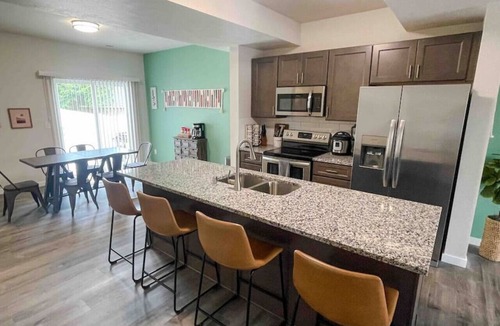 Spokane Villa | Central 3/2, garage, private yard, walk to arena, EV charger