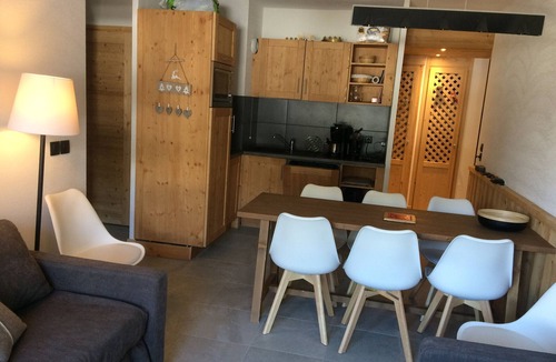 Chatel Apartment | Central Châtel apartment with balcony and pool access