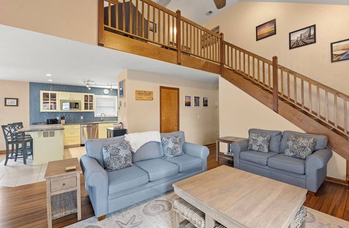 Colington Harbour House | CH73: Coastal Kaleidoscope water view home with boat dock close to beach