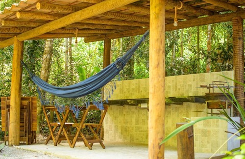 Cumuruxatiba Ski Chalet | Chalé 5 com Churrasqueira e Ar a 200m da Praia