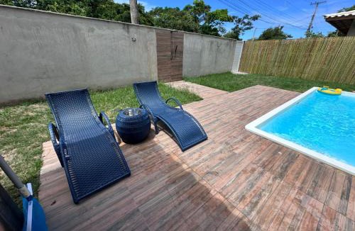 Caravelas House | Chalé com Piscina e Churrasqueira Privativos