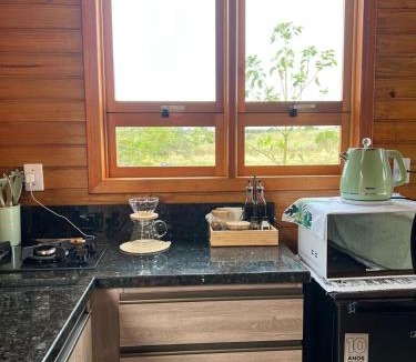 Osorio House | Chalé Tiny house com banheira e lareira