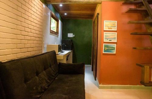 Cumuruxatiba Ski Chalet | Chale 1 com Churrasqueira e Ar a 200m da Praia