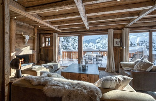 Demi-Quartier Ski Chalet | Chalet Demi-Quartier Mont-Blanc view