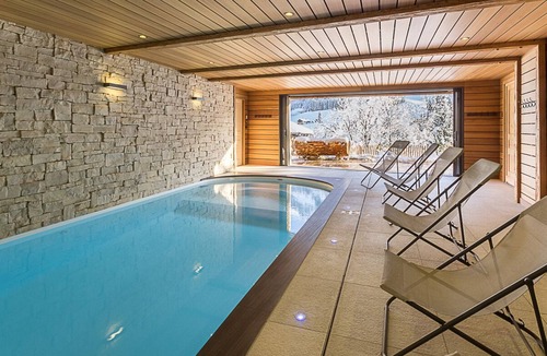 Hauteluce Ski Chalet | Chalet Hauteluce- Saisies-Contamines private indoor pool sauna lift