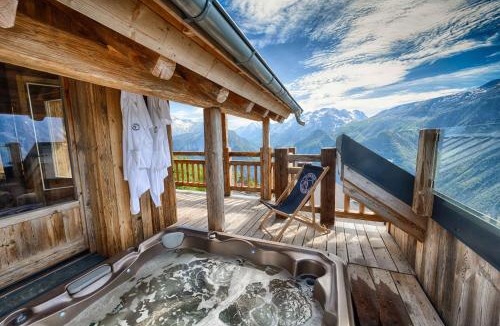 Villard-Reculas Ski Chalet | Chalet Le Perchoir, Spa, Sauna, sur les pistes