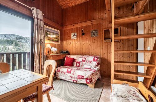 Les Gets Ski Chalet | Chalet mitoyen Les Gets 6 pers. - Balcon Sud, Garage, Wi-Fi, Animaux admis - FR-1-671-139