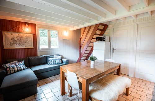 Auquainville House | Chalet Saint Martin for 6 with Shared Pool, Terrace, and Wi-Fi